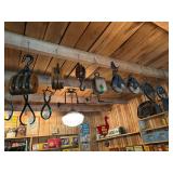 LOT OF VINTAGE PULLEYS