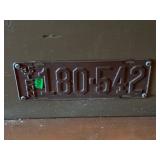 NTAGE METAL LICENSE PLATE