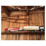 VINTAGE METAL TRUCKS & CRUTCHES