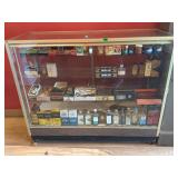 DISPLAY CASE WITH CONTENTS