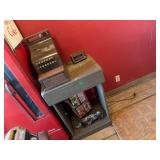 VINTAGE CASH REGISTER, TABLE , ETC