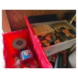 (2) TOTES OF VINTAGE ITEMS