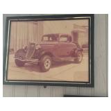 FRAMED CAR PICTURE