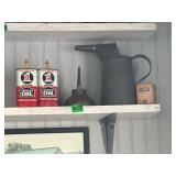 LOT OF OIL CANS