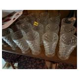 LOT OF CLEAR GLASSES