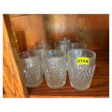 8 CUT GLASS GLASSES