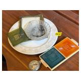 PLATE, POCKET WATCH, ETC