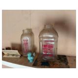 milk bottles