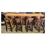 WOODEN BAR / BARREL / BARSTOOLS