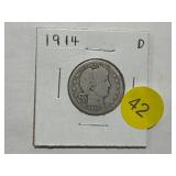 1914 BARBER QUARTER
