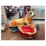VINTAGE DOG PLANTER