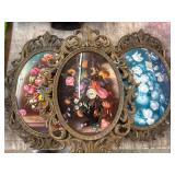 VINTAGE OVAL FRAMED PICTURES