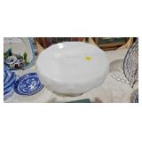 MILK GLASS CAKE STAND