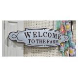 WELCOME TO THE FARM SIGN