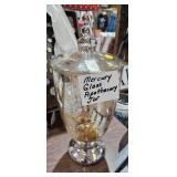 MERCURY GLASS APOTHECARY JAR