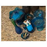 BLUE GLASSWARE
