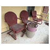VINTAGE METAL PATIO FURNITURE