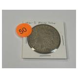 1921 D MORGAN SILVER DOLLAR
