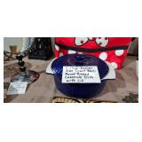 COBALT CASSEROLE DISH WITH LID