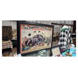 FRAMED CIRCUS ADVERTISEMENT