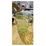 PITCHER GREEN GLASS