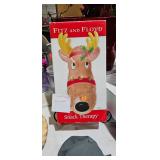 FITZ AND FLOYD REINDEER CHRISTMAS TRAY
