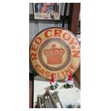 RED CROWN GASOLINE SIGN