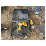  DEWALT DRILL W/ BATTERIES, GRINDER
