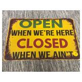 OPEN / CLOSED SIGN