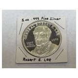 ROBERT E LEE SILVER COIN