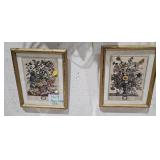 NOVEMBER AND MAY VINTAGE FRAMED PICTURES