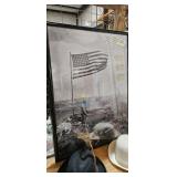 FRAMED WWII IWO JIMA PICTURE