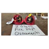 FIRE DEPT CHRISTMAS ORNAMENTS