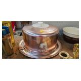 VINTAGE CAKE PLATE WITH LID