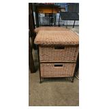 WICKER TABLE / DRESSER