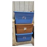 PLASTIC STORAGE TOTE LOT