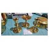 BRASS CANDLE HOLDERS