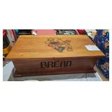 WOODEN BREAD BOX