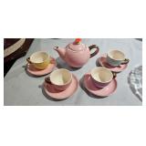 PINK TEAPOT / CUPS / SAUCERS