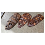 WOODEN MASK DECOR