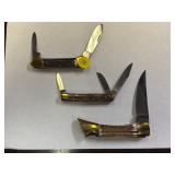 (3) 1878 BROWNING CENTENNIAL 1978 KNIVES