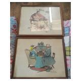 FRAMED NORMAN ROCKWELL PICTURES
