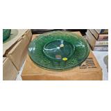 GREEN GLASS PLATES