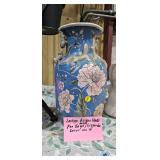 BLUE FLORAL VASE