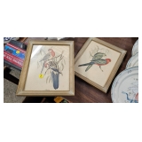FRAMED BIRD PICTURE DECOR