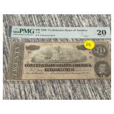 CONFEDERATE TWENTY DOLLAR BILL