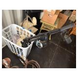 TRACK LIGHTS, LAUNDRY HAMPER