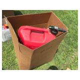  BOX OF GAS / DIESEL JUGS