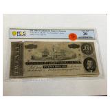 CONFEDERATE 20 DOLLAR BILL