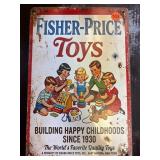 fisher price metal sign